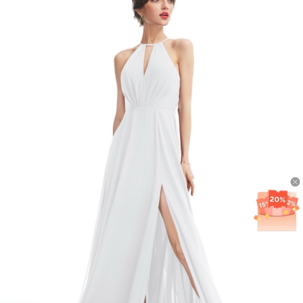 White formal dress/bridesmaid dress